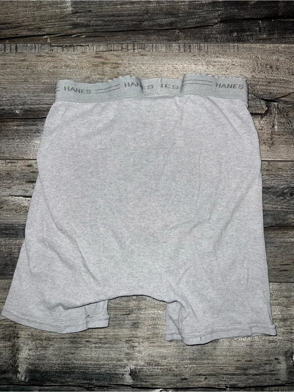 Hanes Men's 2 Boxer Briefs - Blue & Light Gray